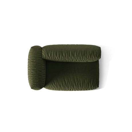 Martina Modulares Sofa Sitzelement, Linke Seite, Sitztiefe 76 cm, aus Strukturierter Stoff in Grün (Boston Forest), 160x106 cm von Micadoni – Bild 5