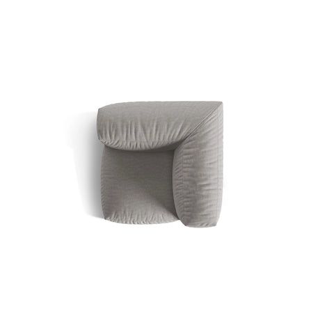 Martina Modulares Sofa Sitzelement, Linke Seite, Sitztiefe 76 cm, aus Strukturierter Stoff in Hellgrau (Boston Light Grey), 106x106 cm von Micadoni – Bild 5