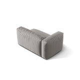 Martina Modulares Sofa Sitzelement, Linke Seite, Sitztiefe 76 cm, aus Strukturierter Stoff in Hellgrau (Boston Light Grey), 160x106 cm von Micadoni – Bild 4