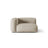 Martina Modulares Sofa Sitzelement, Linke Seite, Sitztiefe 76 cm, aus Strukturierter Stoff in Leichtes Beige (Boston Toffee), 120x106 cm von Micadoni – Bild 1