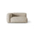 Martina Modulares Sofa Sitzelement, Linke Seite, Sitztiefe 76 cm, aus Strukturierter Stoff in Leichtes Beige (Boston Toffee), 160x106 cm von Micadoni – Bild 1