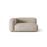 Martina Modulares Sofa Sitzelement, Linke Seite, Sitztiefe 76 cm, aus Strukturierter Stoff in Leichtes Beige (Boston Toffee), 160x106 cm von Micadoni – Bild 1