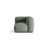 Martina Modulares Sofa Sitzelement, Linke Seite, Sitztiefe 76 cm, aus Strukturierter Stoff in Moosgrün (Boston Water Green), 106x106 cm von Micadoni – Bild 1