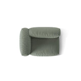 Martina Modulares Sofa Sitzelement, Linke Seite, Sitztiefe 76 cm, aus Strukturierter Stoff in Moosgrün (Boston Water Green), 120x106 cm von Micadoni – Bild 5