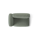 Martina Modulares Sofa Sitzelement, Linke Seite, Sitztiefe 76 cm, aus Strukturierter Stoff in Moosgrün (Boston Water Green), 160x106 cm von Micadoni – Bild 5