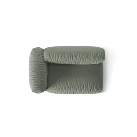 Martina Modulares Sofa Sitzelement, Linke Seite, Sitztiefe 76 cm, aus Strukturierter Stoff in Moosgrün (Boston Water Green), 160x106 cm von Micadoni – Bild 5