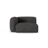 Martina Modulares Sofa Sitzelement, Linke Seite, Sitztiefe 90 cm, aus Boucle in Anthrazit (Monet Anthracite), 120x120 cm von Micadoni – Bild 1