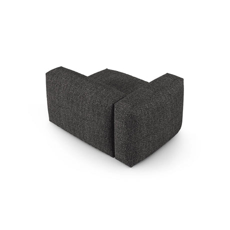 Martina Modulares Sofa Sitzelement, Linke Seite, Sitztiefe 90 cm, aus Boucle in Anthrazit (Monet Anthracite), 120x120 cm von Micadoni – Bild 4