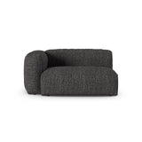 Martina Modulares Sofa Sitzelement, Linke Seite, Sitztiefe 90 cm, aus Boucle in Anthrazit (Monet Anthracite), 160x120 cm von Micadoni – Bild 1