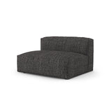 Martina Modulares Sofa Sitzelement, Linke Seite, Sitztiefe 90 cm, aus Boucle in Anthrazit (Monet Anthracite), 160x120 cm von Micadoni – Bild 3