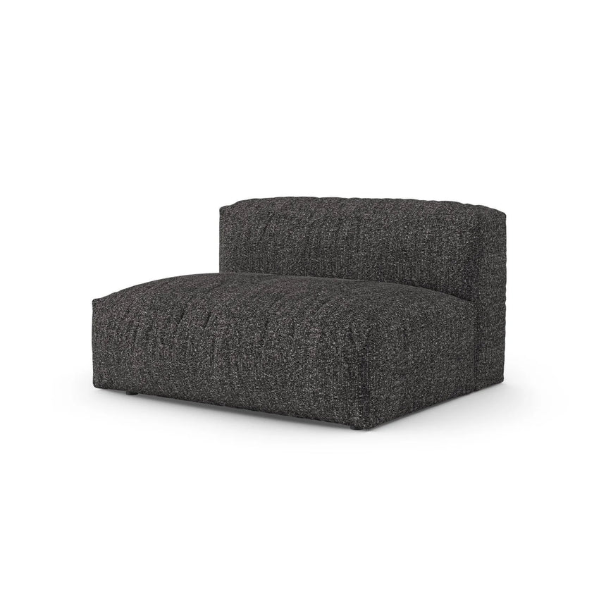 Martina Modulares Sofa Sitzelement, Linke Seite, Sitztiefe 90 cm, aus Boucle in Anthrazit (Monet Anthracite), 160x120 cm von Micadoni – Bild 3
