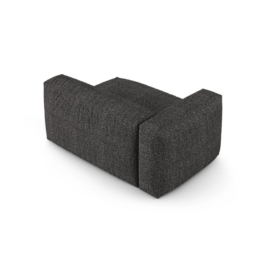 Martina Modulares Sofa Sitzelement, Linke Seite, Sitztiefe 90 cm, aus Boucle in Anthrazit (Monet Anthracite), 160x120 cm von Micadoni – Bild 4