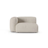 Martina Modulares Sofa Sitzelement, Linke Seite, Sitztiefe 90 cm, aus Boucle in Beige (Monet Sand), 120x120 cm von Micadoni – Bild 1