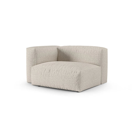 Martina Modulares Sofa Sitzelement, Linke Seite, Sitztiefe 90 cm, aus Boucle in Beige (Monet Sand), 120x120 cm von Micadoni – Bild 3