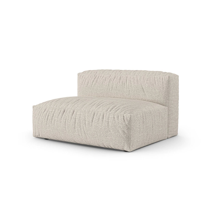 Martina Modulares Sofa Sitzelement, Linke Seite, Sitztiefe 90 cm, aus Boucle in Beige (Monet Sand), 160x120 cm von Micadoni – Bild 3