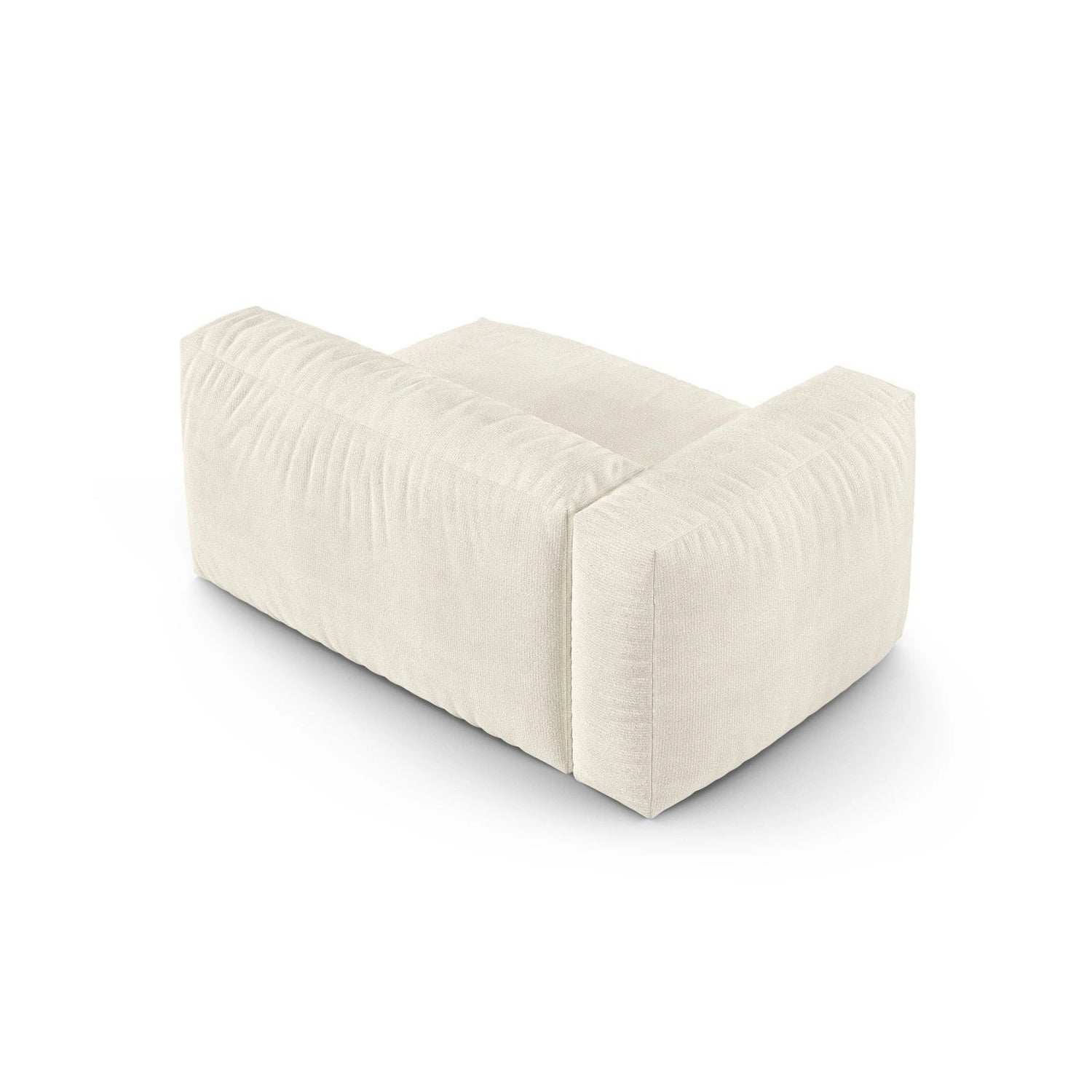Martina Modulares Sofa Sitzelement, Linke Seite, Sitztiefe 90 cm, aus Boucle in Elfenbein (Monet Nata), 160x120 cm von Micadoni – Bild 4