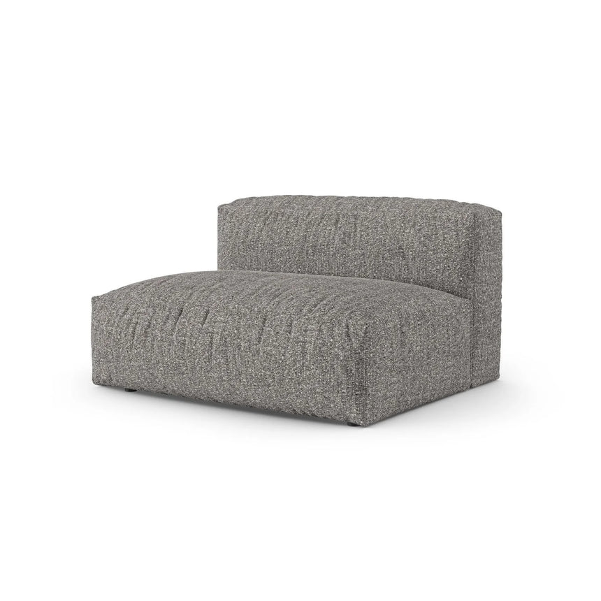 Martina Modulares Sofa Sitzelement, Linke Seite, Sitztiefe 90 cm, aus Boucle in Graphit (Monet Graphite), 160x120 cm von Micadoni – Bild 3