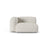 Martina Modulares Sofa Sitzelement, Linke Seite, Sitztiefe 90 cm, aus Boucle in Grau Beige meliert (Monet Pearl), 120x120 cm von Micadoni – Bild 1
