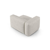 Martina Modulares Sofa Sitzelement, Linke Seite, Sitztiefe 90 cm, aus Boucle in Grau Beige meliert (Monet Pearl), 120x120 cm von Micadoni – Bild 4