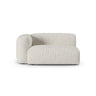 Martina Modulares Sofa Sitzelement, Linke Seite, Sitztiefe 90 cm, aus Boucle in Grau Beige meliert (Monet Pearl), 160x120 cm von Micadoni – Bild 1