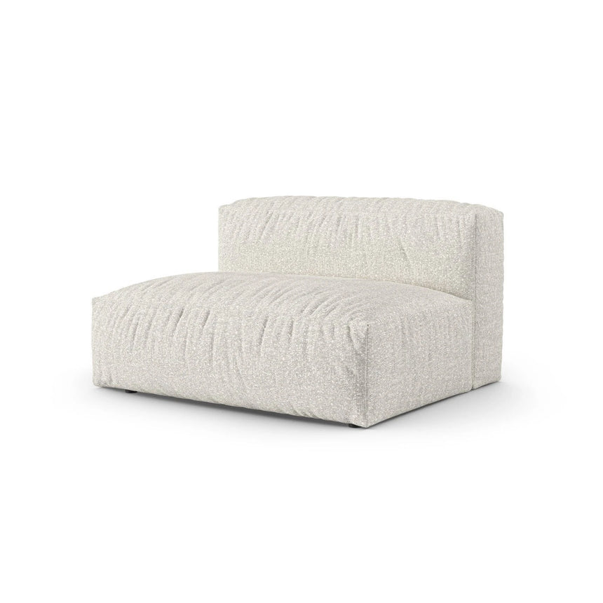 Martina Modulares Sofa Sitzelement, Linke Seite, Sitztiefe 90 cm, aus Boucle in Grau Beige meliert (Monet Pearl), 160x120 cm von Micadoni – Bild 3