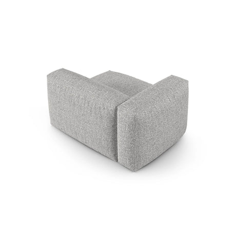 Martina Modulares Sofa Sitzelement, Linke Seite, Sitztiefe 90 cm, aus Boucle in Silber (Monet Silver), 120x120 cm von Micadoni – Bild 4