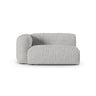 Martina Modulares Sofa Sitzelement, Linke Seite, Sitztiefe 90 cm, aus Boucle in Silber (Monet Silver), 160x120 cm von Micadoni – Bild 1
