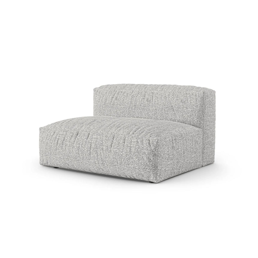 Martina Modulares Sofa Sitzelement, Linke Seite, Sitztiefe 90 cm, aus Boucle in Silber (Monet Silver), 160x120 cm von Micadoni – Bild 3