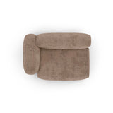 Martina Modulares Sofa Sitzelement, Linke Seite, Sitztiefe 90 cm, aus Cord in Acorn (Tilia 17), 160x120 cm von Micadoni – Bild 5