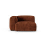 Martina Modulares Sofa Sitzelement, Linke Seite, Sitztiefe 90 cm, aus Cord in Brick (Tilia 52), 120x120 cm von Micadoni – Bild 1