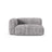 Martina Modulares Sofa Sitzelement, Linke Seite, Sitztiefe 90 cm, aus Cord in Hellgrau (Tilia 86), 160x120 cm von Micadoni – Bild 1