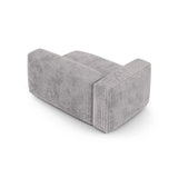Martina Modulares Sofa Sitzelement, Linke Seite, Sitztiefe 90 cm, aus Cord in Hellgrau (Tilia 86), 160x120 cm von Micadoni – Bild 4