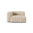 Martina Modulares Sofa Sitzelement, Linke Seite, Sitztiefe 90 cm, aus Cord in Leichtes Beige (Tilia 03), 120x120 cm von Micadoni – Bild 1