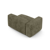 Martina Modulares Sofa Sitzelement, Linke Seite, Sitztiefe 90 cm, aus Cord in Moosgrün (Tilia 37), 160x120 cm von Micadoni – Bild 4