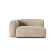 Martina Modulares Sofa Sitzelement, Linke Seite, Sitztiefe 90 cm, aus Samt, Cord, Boucle oder Strukturstoff, 160x120 cm von Micadoni – Bild 1
