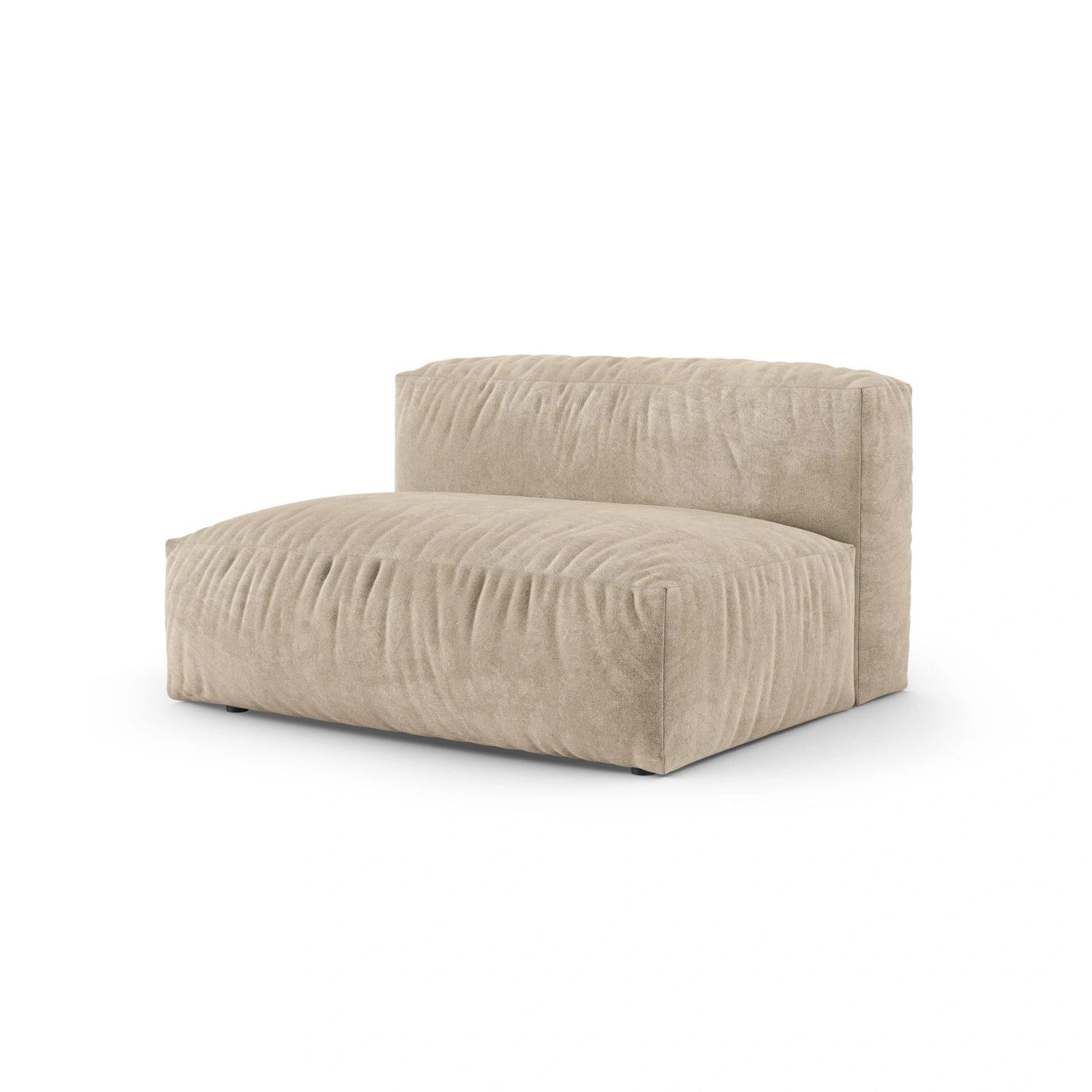 Martina Modulares Sofa Sitzelement, Linke Seite, Sitztiefe 90 cm, aus Samt, Cord, Boucle oder Strukturstoff, 160x120 cm von Micadoni – Bild 3