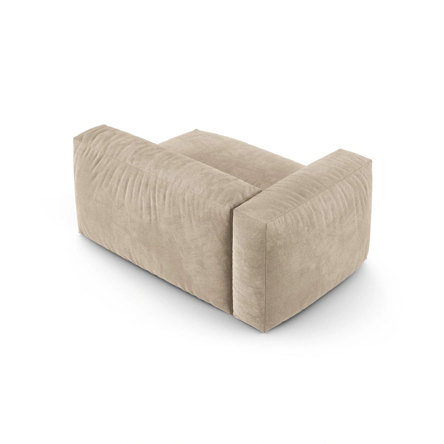 Martina Modulares Sofa Sitzelement, Linke Seite, Sitztiefe 90 cm, aus Samt, Cord, Boucle oder Strukturstoff, 160x120 cm von Micadoni – Bild 4