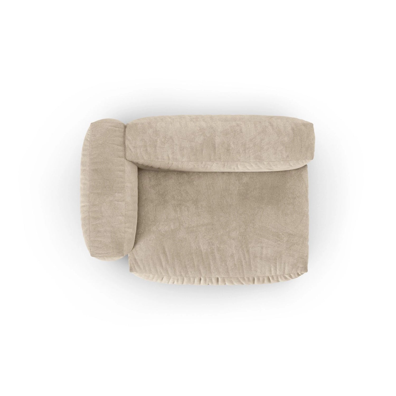Martina Modulares Sofa Sitzelement, Linke Seite, Sitztiefe 90 cm, aus Samt, Cord, Boucle oder Strukturstoff, 160x120 cm von Micadoni – Bild 5