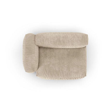 Martina Modulares Sofa Sitzelement, Linke Seite, Sitztiefe 90 cm, aus Samt, Cord, Boucle oder Strukturstoff, 160x120 cm von Micadoni – Bild 5