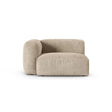 Martina Modulares Sofa Sitzelement, Linke Seite, Sitztiefe 90 cm, aus Samt, Cord, Boucle oder Sturkturstoff, 120x120 cm von Micadoni – Bild 1