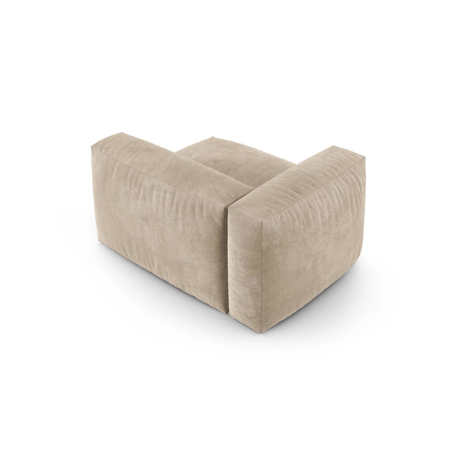 Martina Modulares Sofa Sitzelement, Linke Seite, Sitztiefe 90 cm, aus Samt, Cord, Boucle oder Sturkturstoff, 120x120 cm von Micadoni – Bild 4