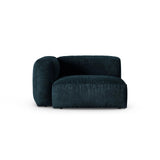 Martina Modulares Sofa Sitzelement, Linke Seite, Sitztiefe 90 cm, aus Samt in Deep Petrol (Vogue 13), 120x120 cm von Micadoni – Bild 1