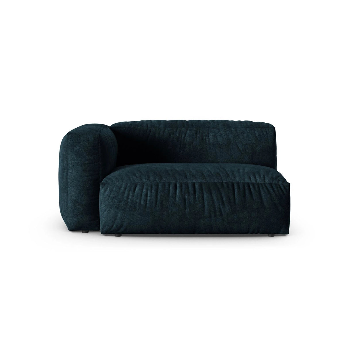 Martina Modulares Sofa Sitzelement, Linke Seite, Sitztiefe 90 cm, aus Samt in Deep Petrol (Vogue 13), 160x120 cm von Micadoni – Bild 1