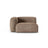 Martina Modulares Sofa Sitzelement, Linke Seite, Sitztiefe 90 cm, aus Samt in Dunkelbeige (Vogue 3), 120x120 cm von Micadoni – Bild 1