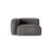 Martina Modulares Sofa Sitzelement, Linke Seite, Sitztiefe 90 cm, aus Samt in Grau (Vogue 15), 120x120 cm von Micadoni – Bild 1