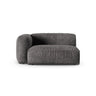 Martina Modulares Sofa Sitzelement, Linke Seite, Sitztiefe 90 cm, aus Samt in Grau (Vogue 15), 160x120 cm von Micadoni – Bild 1