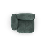 Martina Modulares Sofa Sitzelement, Linke Seite, Sitztiefe 90 cm, aus Samt in Petrol (Vogue 12), 120x120 cm von Micadoni – Bild 5