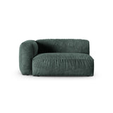 Martina Modulares Sofa Sitzelement, Linke Seite, Sitztiefe 90 cm, aus Samt in Petrol (Vogue 12), 160x120 cm von Micadoni – Bild 1
