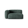 Martina Modulares Sofa Sitzelement, Linke Seite, Sitztiefe 90 cm, aus Samt in Petrol (Vogue 12), 160x120 cm von Micadoni – Bild 1