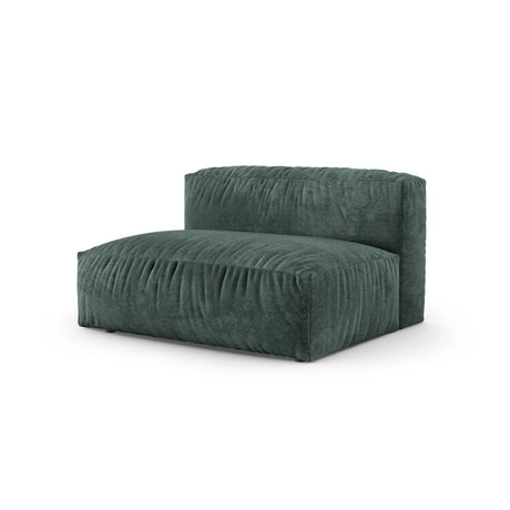 Martina Modulares Sofa Sitzelement, Linke Seite, Sitztiefe 90 cm, aus Samt in Petrol (Vogue 12), 160x120 cm von Micadoni – Bild 3